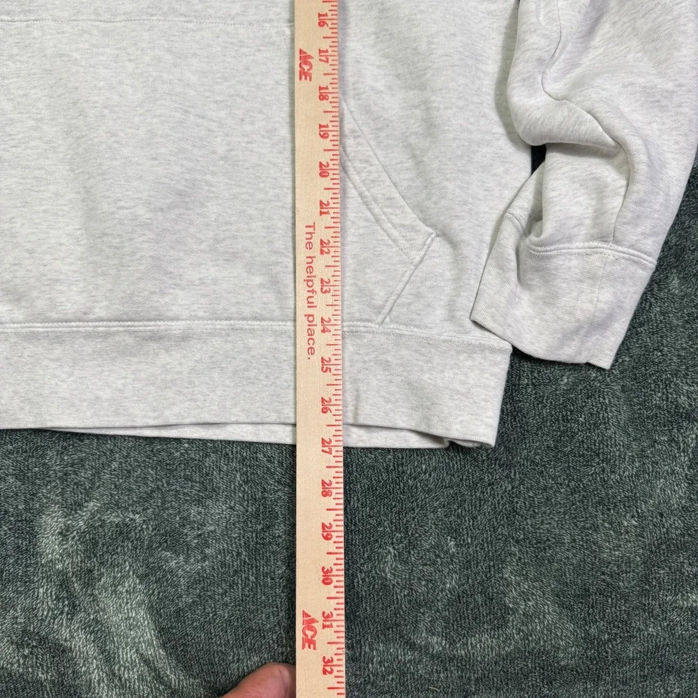Jordan Fleece Pullover Hoodie Men 2XL Birch Heather Grey PSG Paris 23 Script